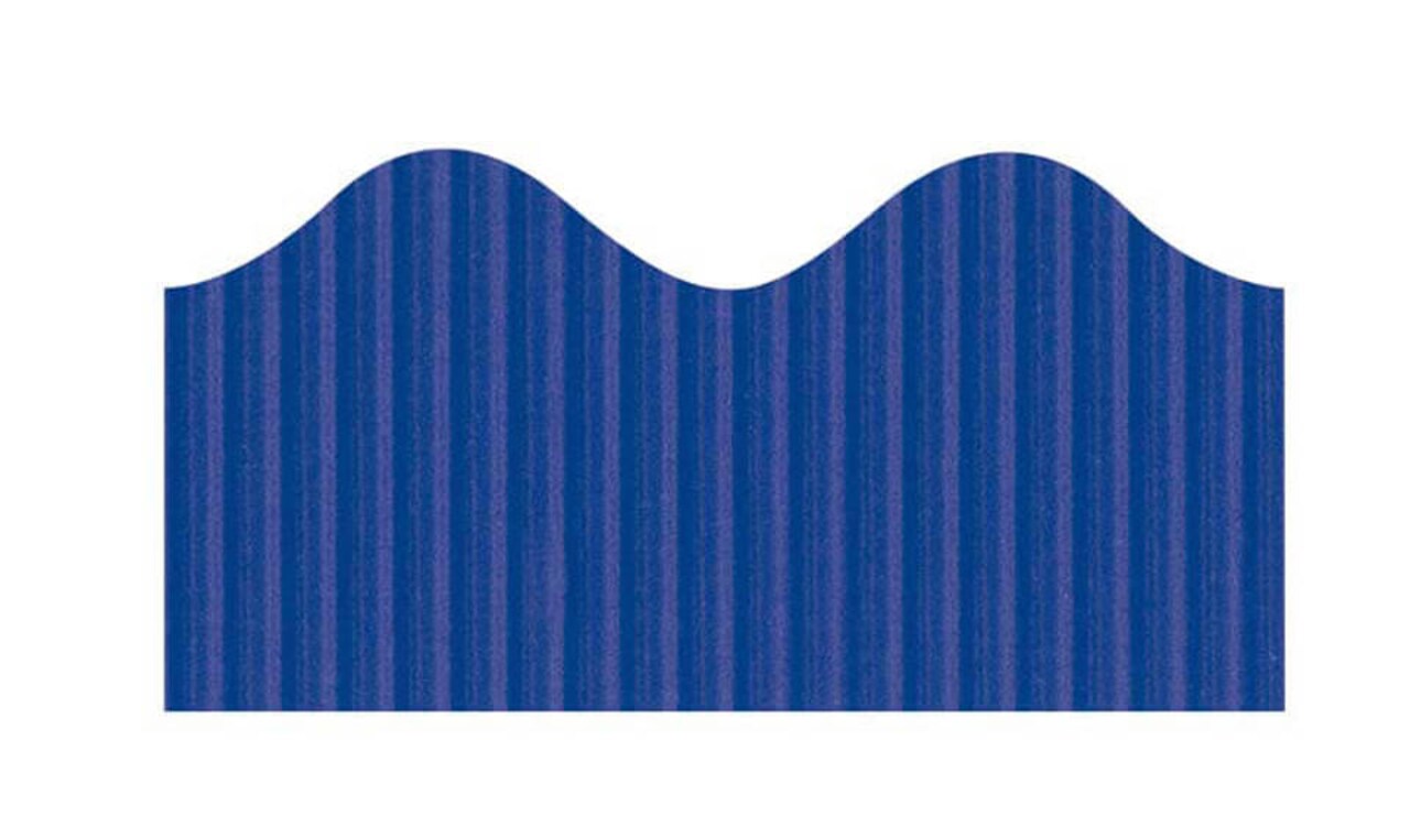 Bordette Scalloped Bulletin Board Border 2.25" x 50 Ft Roll – Classroom Decorative Trim, Multiple Colors Available (Gold, Black, Blue, Red & More)